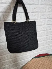 ほぼ新品)ハンドメイド編み レディースバッグ