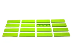 レゴ★未使用！黄緑色の１×４タイル１６点セット