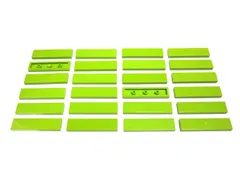 レゴ★未使用！黄緑色の１×４タイル２４点セット
