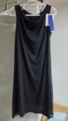 ノケジェイ ブラック ノースリーブ ロング ワンピース 66 (新品)