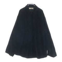 BARBELLOBJECT(바벨 오브젝트) 25AW 20rc po 레귤러 칼라 Zip 업 코데유로이 긴 소매 셔츠 블랙 BO-05S03