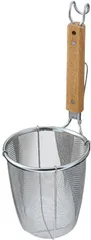 新品 スリースノー ラーメン専用 パワーてぼ 深型 極細麺用 18-8ステンレス 業務用 ラーメン 湯切りざる 燕三条 日本製 Three Snow 新越ワークス 10129のサムネイル
