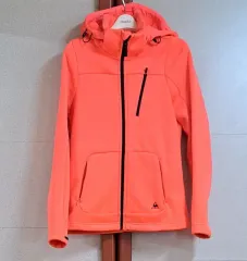le coq sportif ルコックスポルティフ オレンジ色 フードジップアップ ジャケット