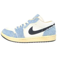 NIKE (ナイキ) AIR JORDAN 1 LOW SE World Make Japan エア ジョーダン 1 ロー ワールド メイク ジャパン ローカットスニーカー ホワイト/ブルー US10/28cm FN7670-493