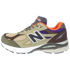 New Balance (ニューバランス) M990BT3 V3 ローカットスニーカー カーキ/ブラウン US8.5/26.5cm