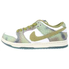 NIKE SB (ナイキエスビー) ×ALEXIS SABLONE DUNK LOW PRO WHITE AND PACIFIC MOSS アレクシスサブローン ダンク プロ ローカットスニーカー ホワイト/グリーン US9/27cm HJ3386-300