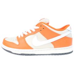 NIKE SB (ナイキエスビー) DUNK LOW PREMIUM ORANGE BOX ダンク オレンジボックス ローカットスニーカー オレンジ/ホワイト US9/27cm 313170-811