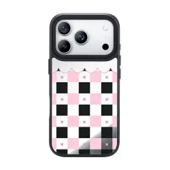 新品 NIMASO iPhone 17 Pro 用 ケース MagSafe対応 可愛い 人気 おしゃれ ミラー 薄型 軽量 耐衝撃 スマホケース ストラップホール付き バンパー 傷付き防止 ワイヤレス充電対応 アイフォン17 Pro ケース（ポップシリーズ）N