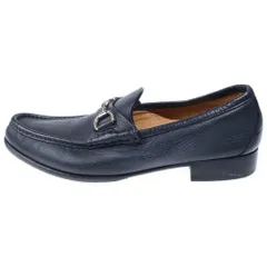 GUCCI (グッチ) ホースビット レザー ローファー ブラック 8.5 367762