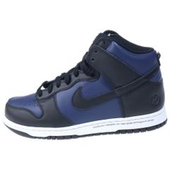 NIKE (ナイキ) ×FRAGMENT DESIGN DUNK HIGH TOKYO フラグメントデザイン ダンク トウキョウ ハイカット スニーカー ブラック/ネイビー US10.5/28.5cm DJ0383-400