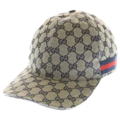 GUCCI (グッチ) GGキャンバスベースボールキャップ ベージュ 696845