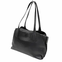 美品 ear PAPILLONNER イアパピヨネ スタッズ仕切りトートバッグ A4サイズ対応 本革 ブラック