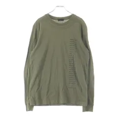 MONCLER (モンクレール) MAGLIA MANICA LUNGA フロントプリントデザイン 袖ロゴワッペン ロングスリーブカットソー 長袖Tシャツ カーキ I20918D00009 89A17のサムネイル