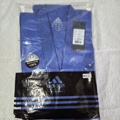 新品未使用】140/1号 adidas 柔道着3点セット ブルー J350BK - メルカリ