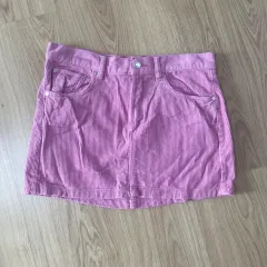 ( S ) mango Mango(マンゴ) ピンク コーデュロイ ミニスカート