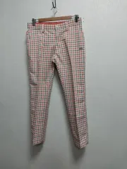 アディダスゴルフ 女性用チェック ゴルフパンツ 30 インチ