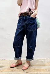 刺繡 インディゴブルーデニム