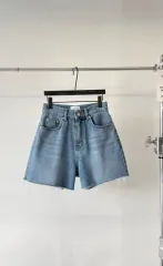 新品 3 ー 4 デニムミディアムブルー m