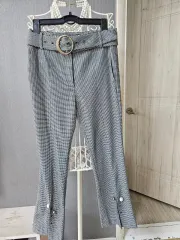 EGOIST チェック ベルト付き ズボン