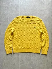 ポロ Ralph Lauren(ラルフローレン) コットン ケーブル ニット セーター XL （ 105 ）
