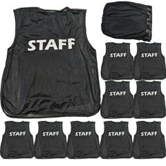 STAFF ビブス 40枚 ホイッスル 6つセット 蛍光イエロー - メルカリ