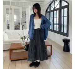 ベルト ロング丈スカート