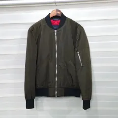 ザラ マン ベーシック MA-1 ジップアップ ジャケット - S