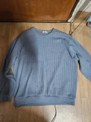 L ) サイズ 青 スウェット ニット セーター 出品