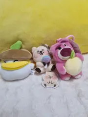 3個まとめ 랏소 花モチーフ ムームーちゃん ぬいぐるみ キーホルダー ぬい