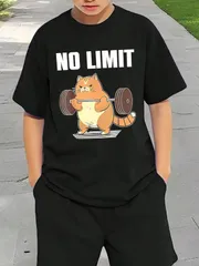 送料無料 ジュニア（筋トレ 面白い文字）熱転写3Dプリント面白いTシャツ パロディ 子供服 男の子 女の子 小学生 中学生 半袖 夏「背面印刷可､備考必須」