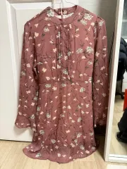 ピンク フラワー ワンピース