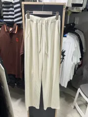 コーデュロイ ベージュ ワイド ストレート パンツ