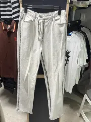OWN オーウェン 白 ステッチ デニム パンツ
