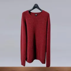 UNIQLO(ユニクロ) メンズ ウール 100 % ニット セーター