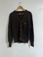 60s izod ラコステ オオール アクリル ニット カーディガン