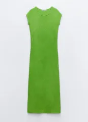 ザラ ニット ワンピース ミディ丈 M 新品