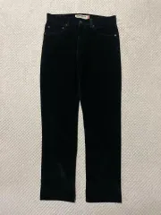 33X32 LEVI'S 505 レギュラー フィット コーデュロイ パンツ ダークグリーン(クリーニング)