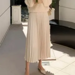 プリーツ ロング丈スカート