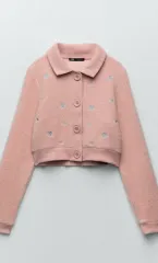 (宅配便) ザラ ピンク カーディガン