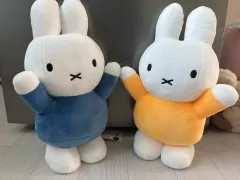 ミッフィー ぬいぐるみ 黄色 ブルー 30cm