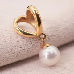 ヴァンドーム青山 パール K18 ネックレストップ ハート◎/24-4804S