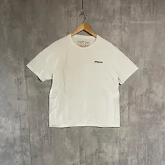 【定番】パタゴニア Tシャツ P-6ロゴ L 白 レスポンシビリティー patagonia P6 半袖 バックプリント フィッツロイ オーガニックコットン ホワイト ゆるだぼ SLIM FIT キャンプ アウトドア 古着 メンズ レディース スポーツ