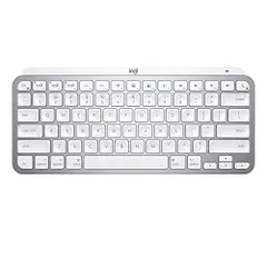 Logicool MX KEYS mini for mac KX700MPG ミニマリスト ワイヤレス イルミネイテッド キーボード US配列 ペイルグレー 充電式 小型 薄型 bluetooth Logi Bolt Unifying非対応 USB-C-C t