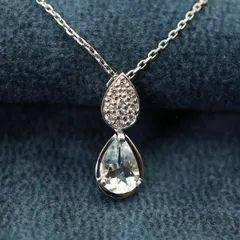 現行品 ヴァンドーム青山 アクアマリン プラチナ ネックレス/25-995S