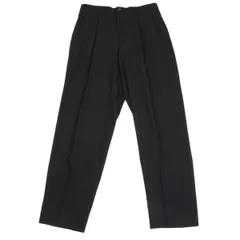 ジャンポールゴルチエ オムJean Paul GAULTIER HOMME ウールタックテーパードパンツ 黒50のサムネイル