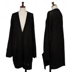 ダナキャランDKNY ESSENTIALS リネンローゲージニットカーディガン 黒Sのサムネイル