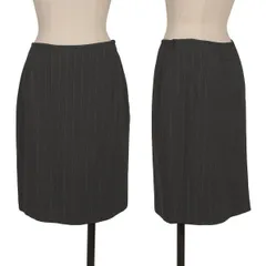 ジャンポールゴルチエ クラシックJean Paul GAULTIER CLASSIQUE ストライプ台形スカート グレー40のサムネイル