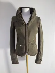 ヴィンテージ ボノ タイプ パネル ジップアップ ジャケット y2k