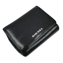 DIESEL ディーゼル 三つ折り財布 ブラック ネイビー X06639 P3043 メンズ 中古のサムネイル