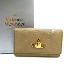 美品◆VivienneWestwood オーブ型押し レザーキーケース 6連 イタリア製 箱付 ヴィヴィアンウエストウッド レディース
